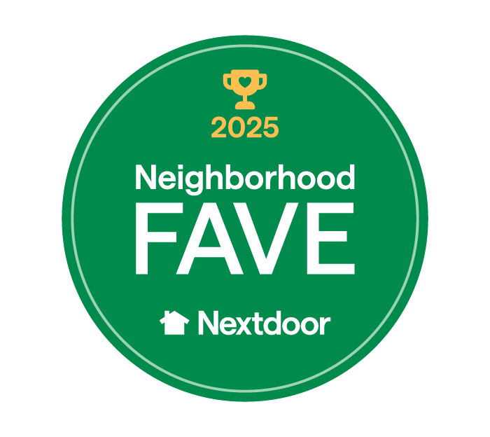 Nextdoor Neighborhood Fave 2025 award badge